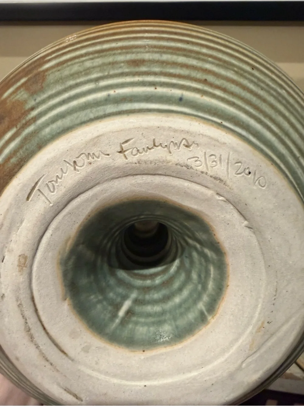 Vintage Tom Jones Pottery Fairhope AL Signed Chimney Steamer Cooking Pot 2010